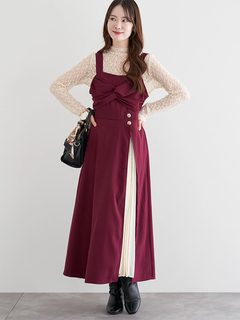 LUDIC PARK(ルディックパーク) |スエードツイストジャンパースカート