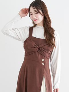 LUDIC PARK(ルディックパーク) |スエードツイストジャンパースカート