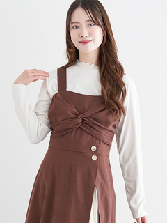 LUDIC PARK(ルディックパーク) |スエードツイストジャンパースカート