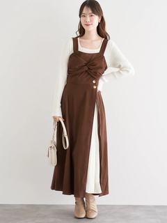 LUDIC PARK(ルディックパーク) |スエードツイストジャンパースカート