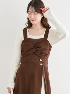 LUDIC PARK(ルディックパーク) |スエードツイストジャンパースカート