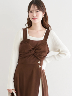 LUDIC PARK(ルディックパーク) |スエードツイストジャンパースカート