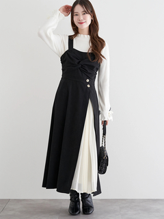 LUDIC PARK(ルディックパーク) |スエードツイストジャンパースカート