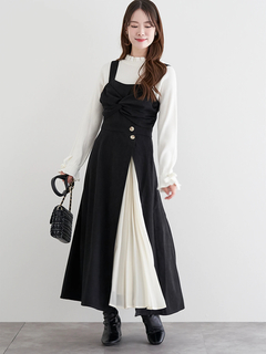 LUDIC PARK(ルディックパーク) |スエードツイストジャンパースカート