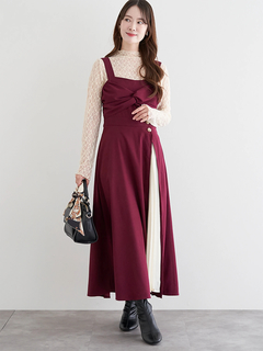 LUDIC PARK(ルディックパーク) |スエードツイストジャンパースカート