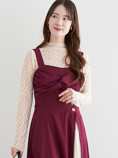 LUDIC PARK(ルディックパーク) |スエードツイストジャンパースカート