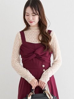 LUDIC PARK(ルディックパーク) |スエードツイストジャンパースカート