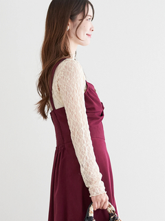 LUDIC PARK(ルディックパーク) |スエードツイストジャンパースカート