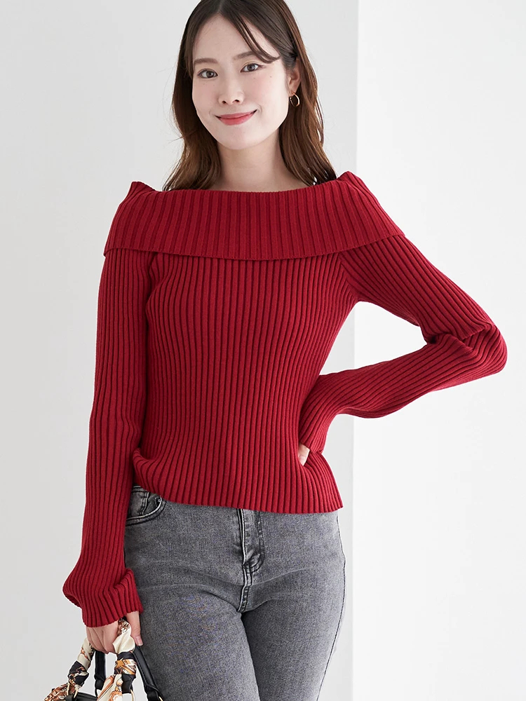 リブオフショルニット / LUDIC PARK（ルディックパーク）のニット