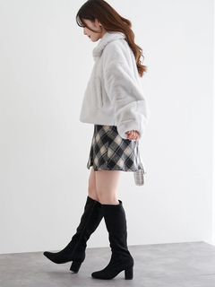 LUDIC PARK(ルディックパーク) |ファーショート丈ダッフルジャケット