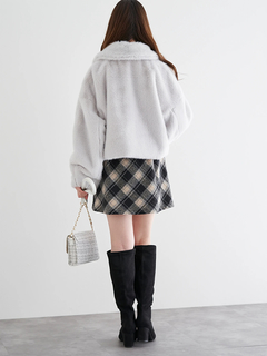 LUDIC PARK(ルディックパーク) |ファーショート丈ダッフルジャケット