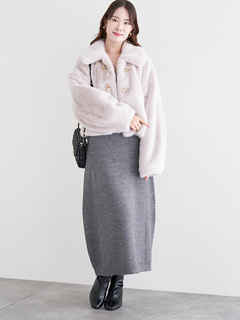 LUDIC PARK(ルディックパーク) |ファーショート丈ダッフルジャケット