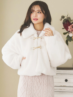 LUDIC PARK(ルディックパーク) |ファーショート丈ダッフルジャケット