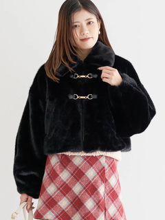 LUDIC PARK(ルディックパーク) |ファーショート丈ダッフルジャケット