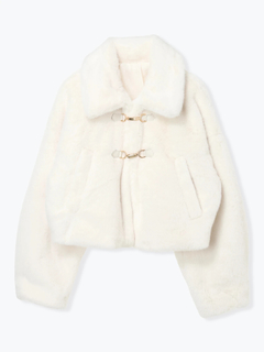 LUDIC PARK(ルディックパーク) |ファーショート丈ダッフルジャケット