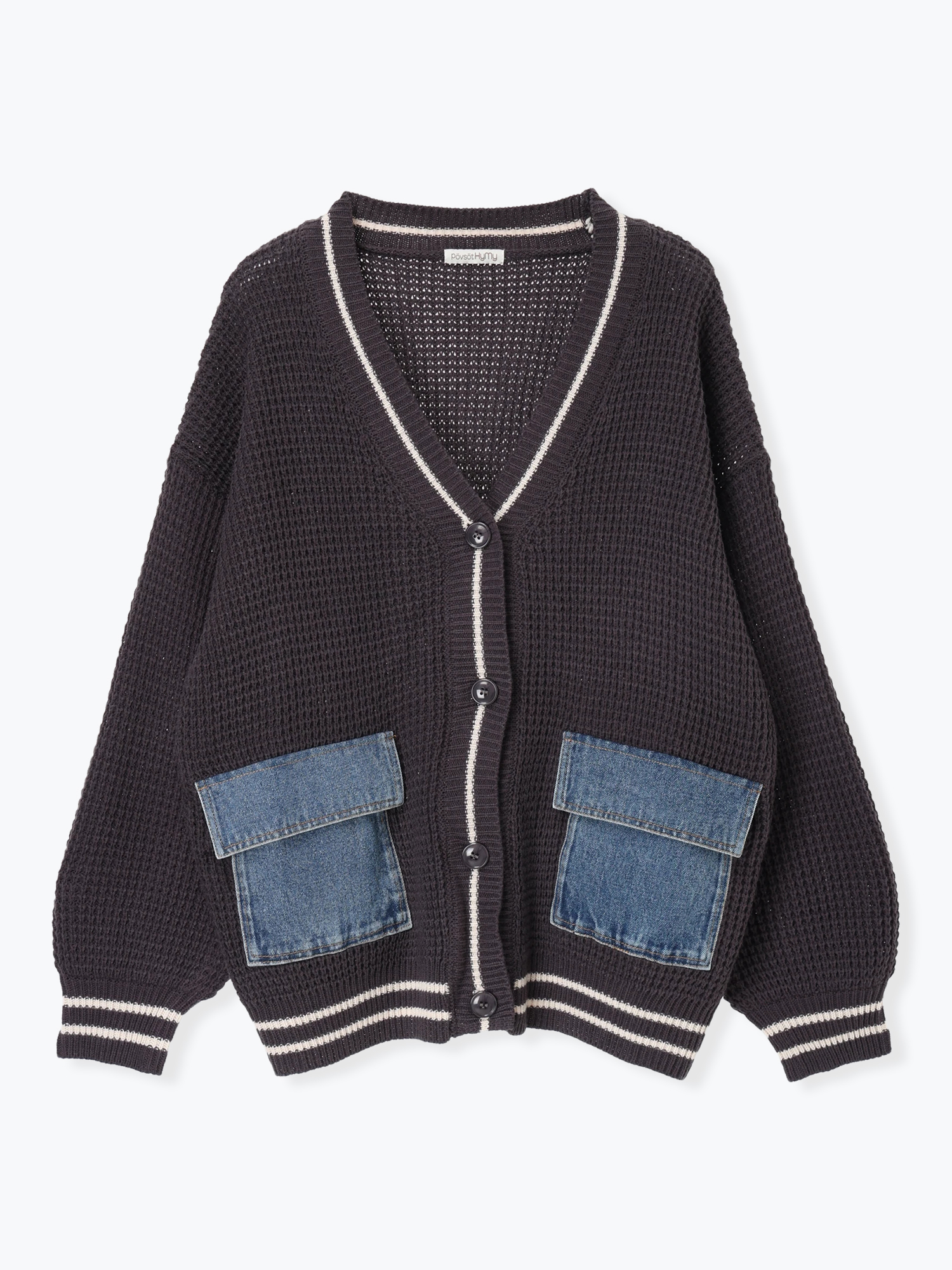 デニムポケットカーディガン / Hare no hi（ハレノヒ）のニットCD