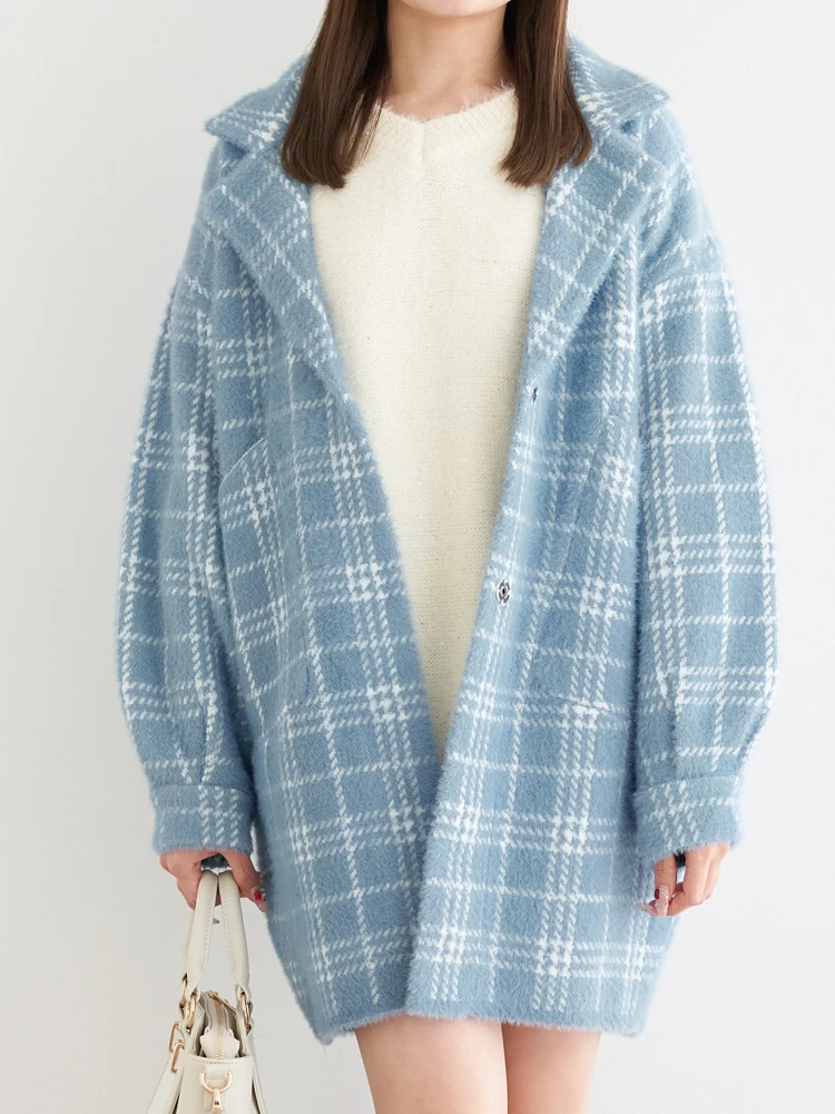 チェック柄ニットコート / LUDIC PARK（ルディックパーク）のコート