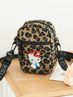 ハローキティ ヒョウ柄リボン ショルダーバッグ マスコット ミニポーチ アベイル ハローキティヒョウ柄リボンミニポーチ / LUDIC PARK（ルディック