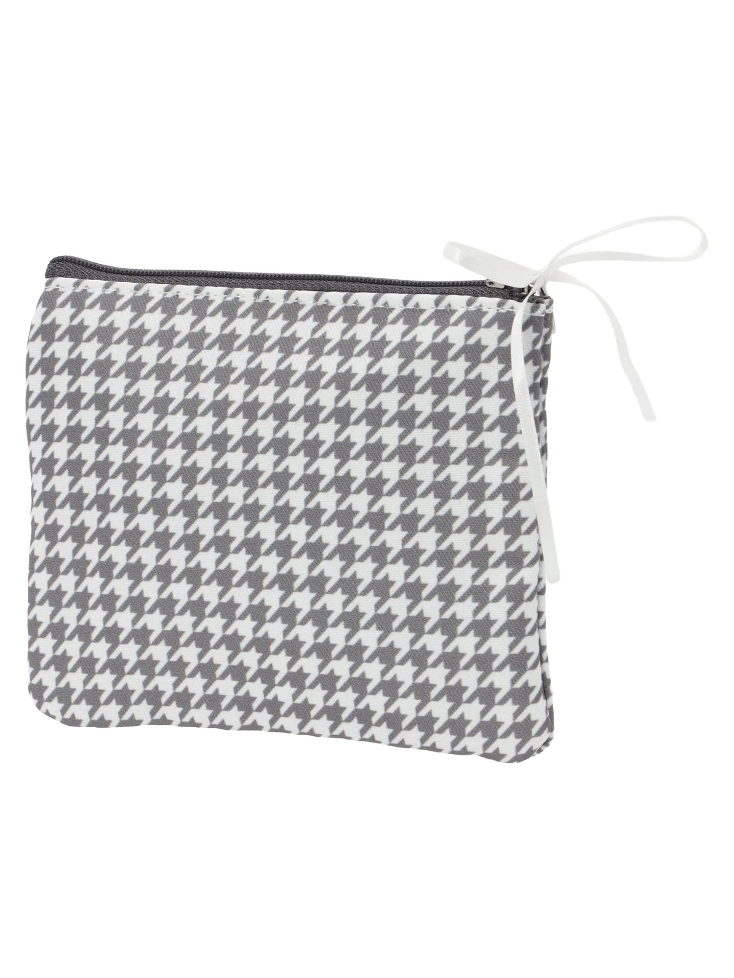 miffy 千鳥×モノトーン ミニフラットポーチ 千鳥柄【ミッフィー