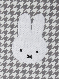 LUDIC PARK(ルディックパーク) |miffy 千鳥×モノトーン 縦型ポーチ 千鳥柄【ミッフィー】