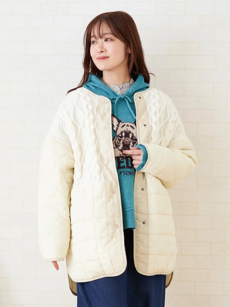 ニットキルティングコート / Hare no hi（ハレノヒ）のコート | LUDIC