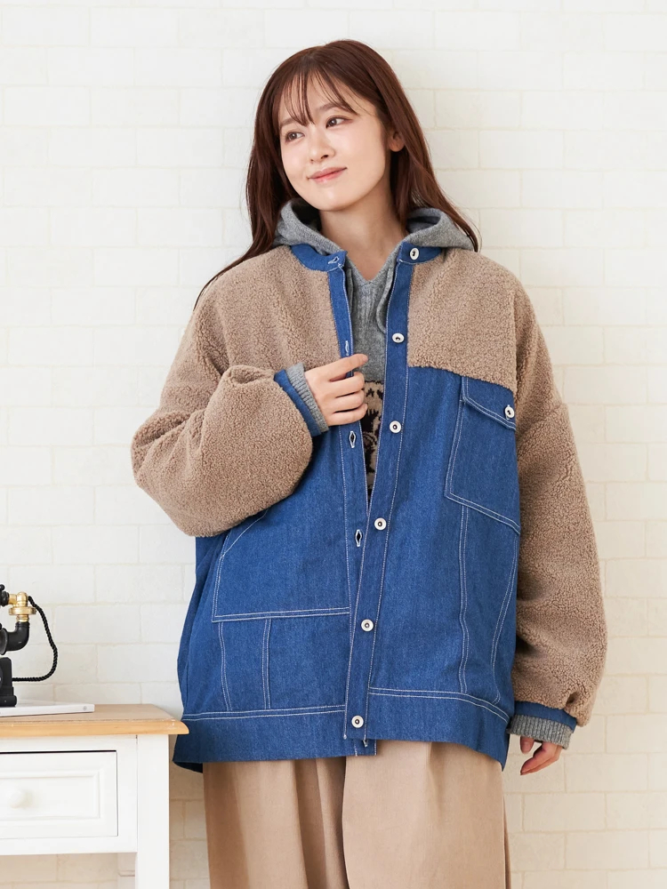 ボア切り替えブルゾン / Hare no hi（ハレノヒ）のジャケット