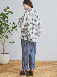 LUDIC PARK(ルディックパーク) |チェック柄シフォンシャツ