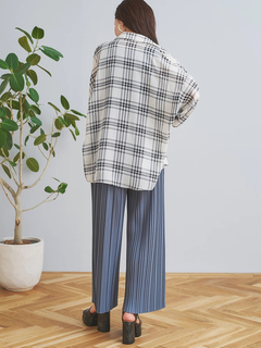 LUDIC PARK(ルディックパーク) |チェック柄シフォンシャツ