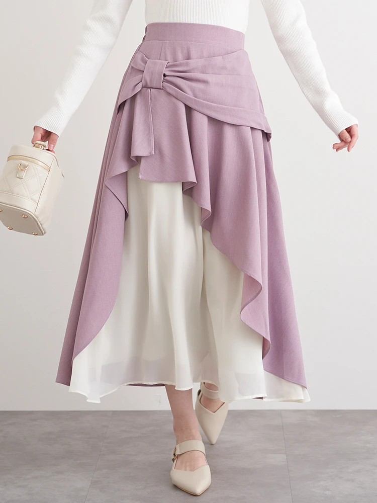 リボンモチーフラッフルロングスカート / LUDIC PARK（ルディック