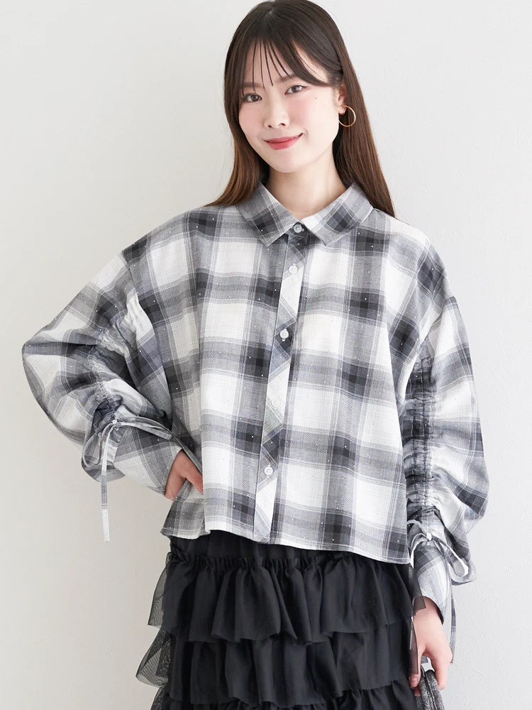 deicy.フロッキーチェックシャツ梨花 WEB限定 GW SPECIAL PRICE】【FREDYMAC/フレディマック】シアサッカー