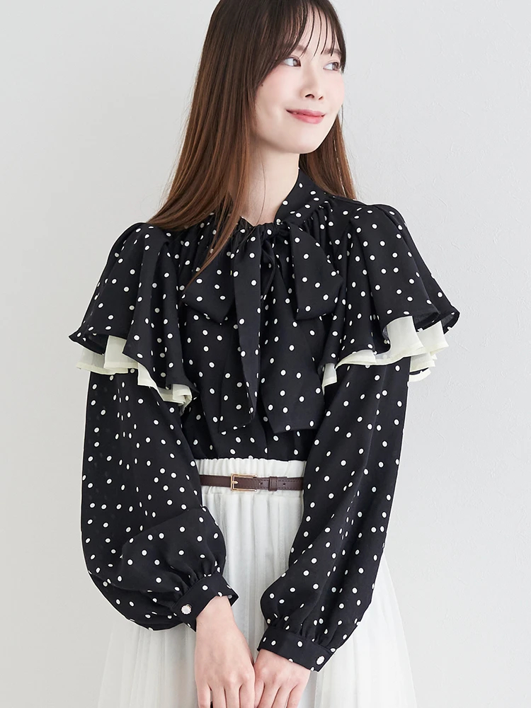 ドットボウタイフリルブラウス / LUDIC PARK（ルディックパーク）の