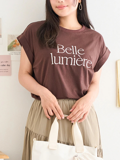 LUDIC PARK(ルディックパーク) |ロゴデザイン刺繍ターンバックTシャツ