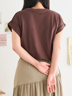 LUDIC PARK(ルディックパーク) |ロゴデザイン刺繍ターンバックTシャツ