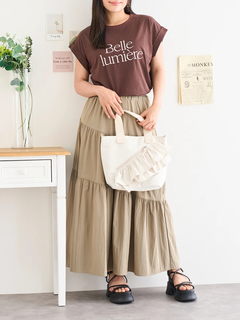 LUDIC PARK(ルディックパーク) |ロゴデザイン刺繍ターンバックTシャツ