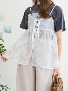 LUDIC PARK(ルディックパーク) |ラメ刺繍キャミソールビスチェ