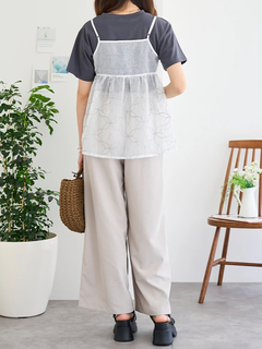 LUDIC PARK(ルディックパーク) |ラメ刺繍キャミソールビスチェ