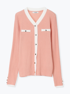 LUDIC PARK(ルディックパーク) |ポケット風デザイン配色リブプルオーバー