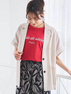 LUDIC PARK(ルディックパーク) |【接触冷感】レトロロゴラメ刺繍Tシャツ