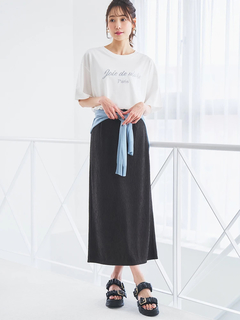 LUDIC PARK(ルディックパーク) |【接触冷感】レトロロゴラメ刺繍Tシャツ