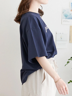 LUDIC PARK(ルディックパーク) |【接触冷感】レトロロゴラメ刺繍Tシャツ