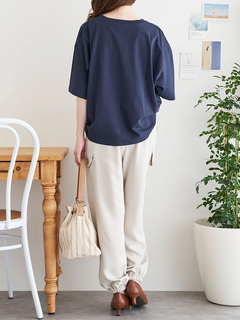LUDIC PARK(ルディックパーク) |【接触冷感】レトロロゴラメ刺繍Tシャツ