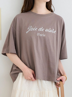 LUDIC PARK(ルディックパーク) |【接触冷感】レトロロゴラメ刺繍Tシャツ