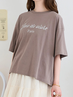 LUDIC PARK(ルディックパーク) |【接触冷感】レトロロゴラメ刺繍Tシャツ