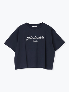 LUDIC PARK(ルディックパーク) |【接触冷感】レトロロゴラメ刺繍Tシャツ