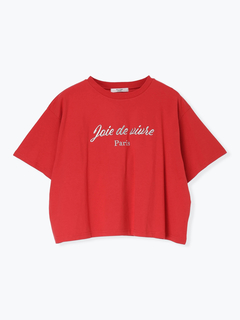 LUDIC PARK(ルディックパーク) |【接触冷感】レトロロゴラメ刺繍Tシャツ