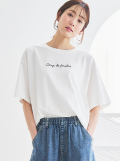 LUDIC PARK(ルディックパーク) |【接触冷感】チェーン刺繍Tシャツ