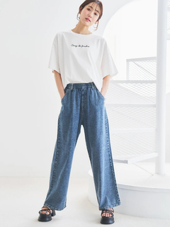 LUDIC PARK(ルディックパーク) |【接触冷感】チェーン刺繍Tシャツ