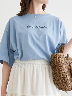LUDIC PARK(ルディックパーク) |【接触冷感】チェーン刺繍Tシャツ