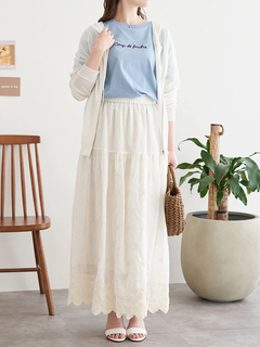 LUDIC PARK(ルディックパーク) |【接触冷感】チェーン刺繍Tシャツ