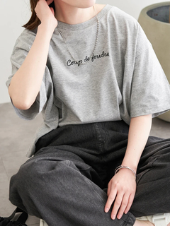 LUDIC PARK(ルディックパーク) |【接触冷感】チェーン刺繍Tシャツ